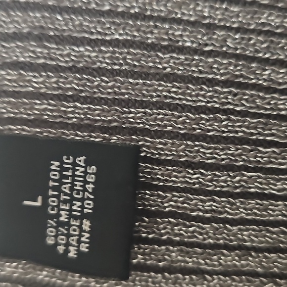 Lauren Michelle Shimmery Tank w Metallic Decorative Beading. Large. EUC - Picture 7 of 11